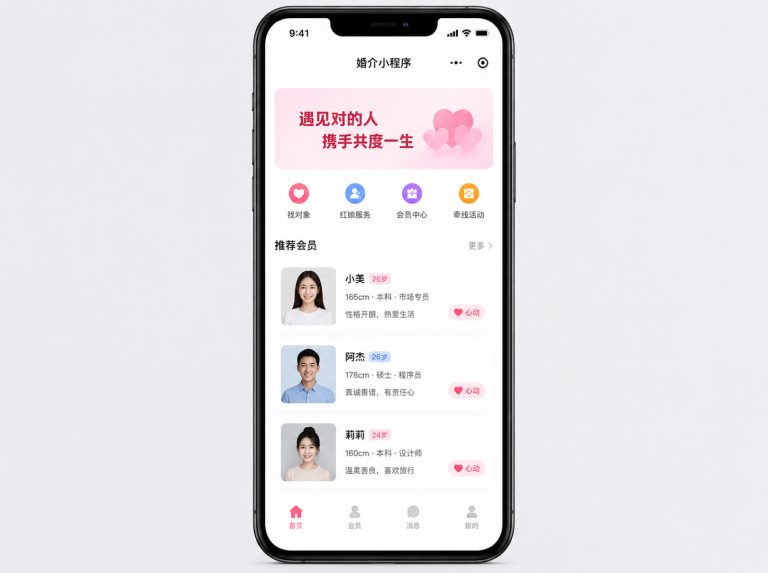 滁州经济技术开发区婚介所管理小程序